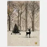 Bug Art Winter Silhouettes Christmas Card